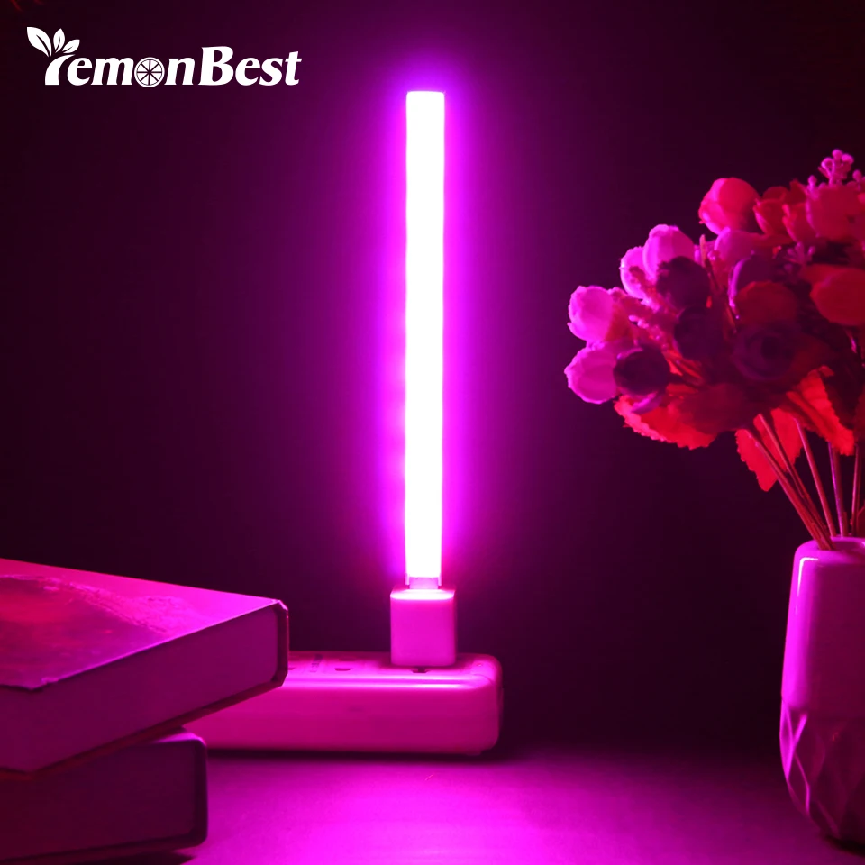 

3W/14LED 5W/27 LED Grow Light USB Red & Blue Hydroponic Plant Growing Light Bar for Desktop Plant Flower Growing DC 5V