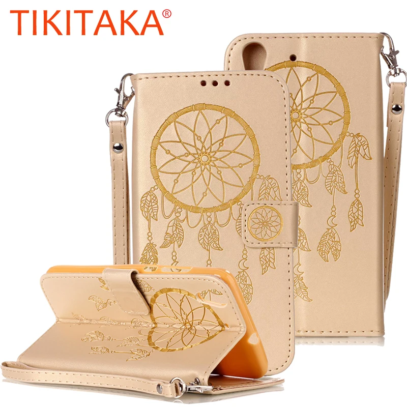 

Wallet Case For Huawei P8 P9 Lite G9 Cover Fashion 3D Embossed Dreamcatcher Pattern Leather Flip For Huawei Y5 Y6 II Shell Coque