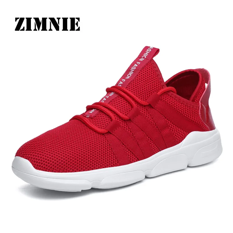 

ZIMNIE Brand New Fashion Style Shoes Men Footwear Lightweight Slip-On Shoes Ankle Lace-on Walking Mesh Shoes Plus Big Large Size