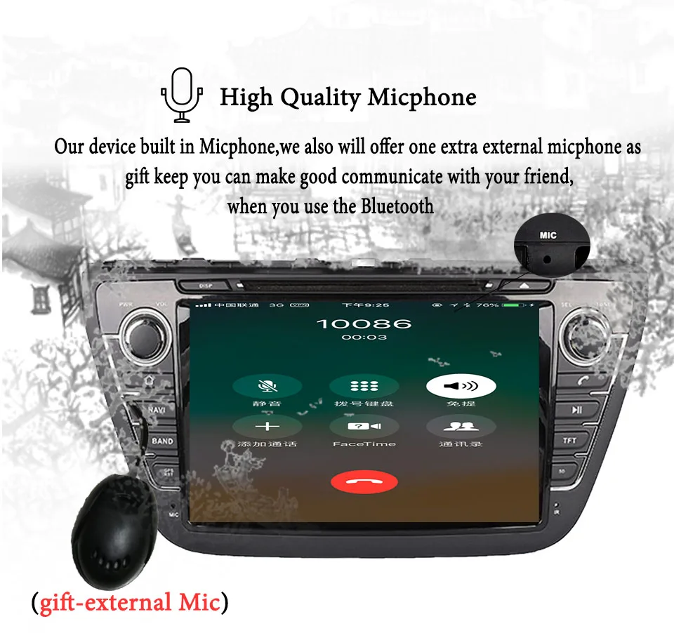 Cheap 8 Inch Android 9.0 64G Car Multimedia player GPS Navi For SUZUKI SX4 S-CROSS 2013 2014 2015 2016 Head Unit Tape Recorder 5