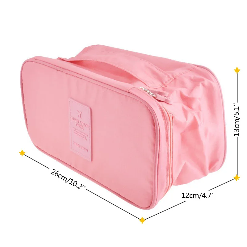 الملابس الداخلية الصدرية حقيبة التخزين النايلون المضاد للماء للسفر المحمولة ماكياج المنظم التجميل الحاويات الملابس الداخلية الصدرية حقيبة التخزين النايلون المضاد للماء للسفر المحمولة ماكياج المنظم التجميل الحاويات