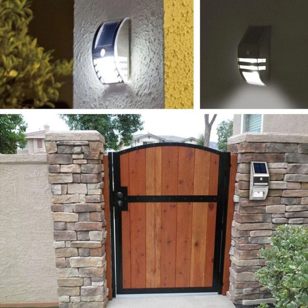 

VOPPV LED Solar Power Lamp Motion Sensor Wall Light Outdoor Waterproof Energy Saving Street Yard Path Home Garden Light