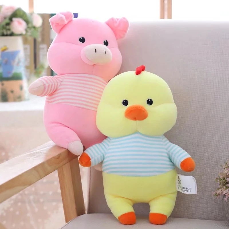 cow and chicken plush