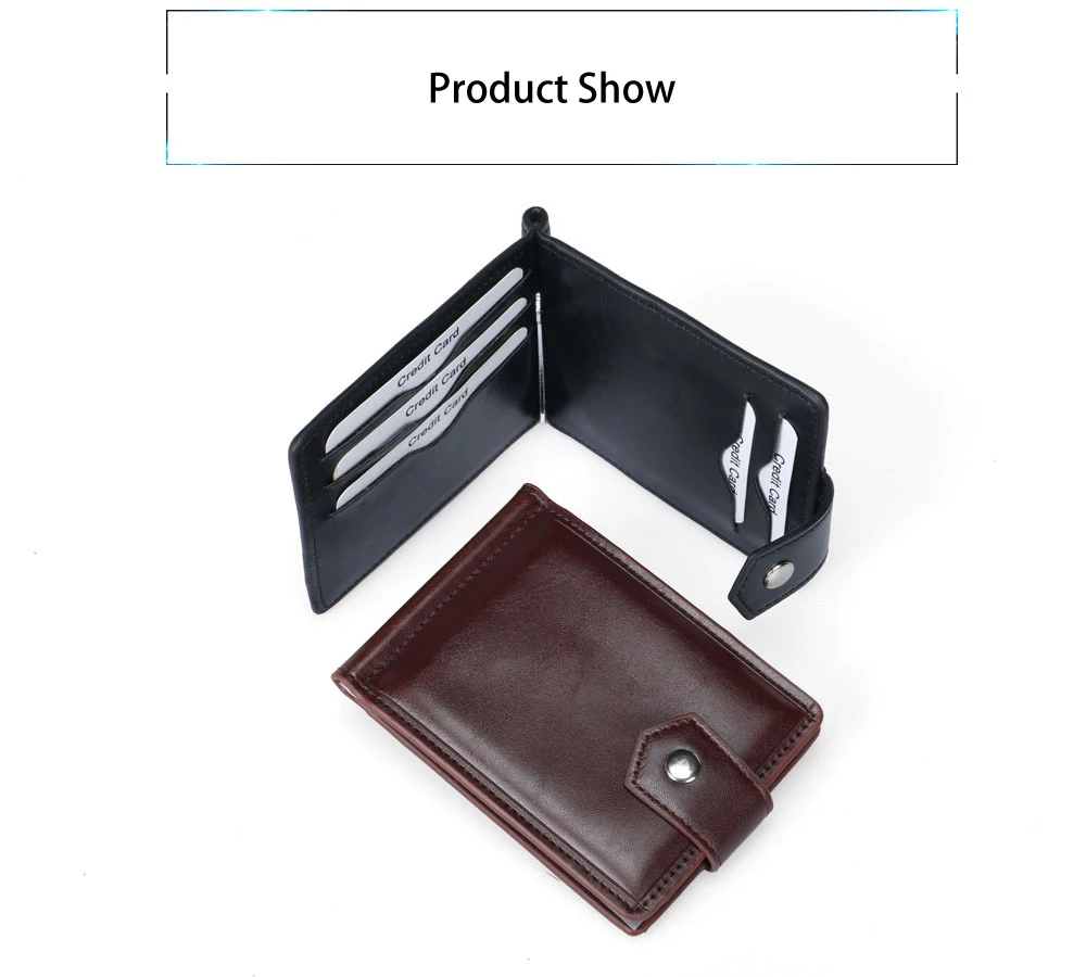 Фирменный дизайнерский кошелек с зажимами для денег на застежке из искусственной кожи, 2 сложенных зажима для мужчин, кошелек с зажимом для денег, карман для монет