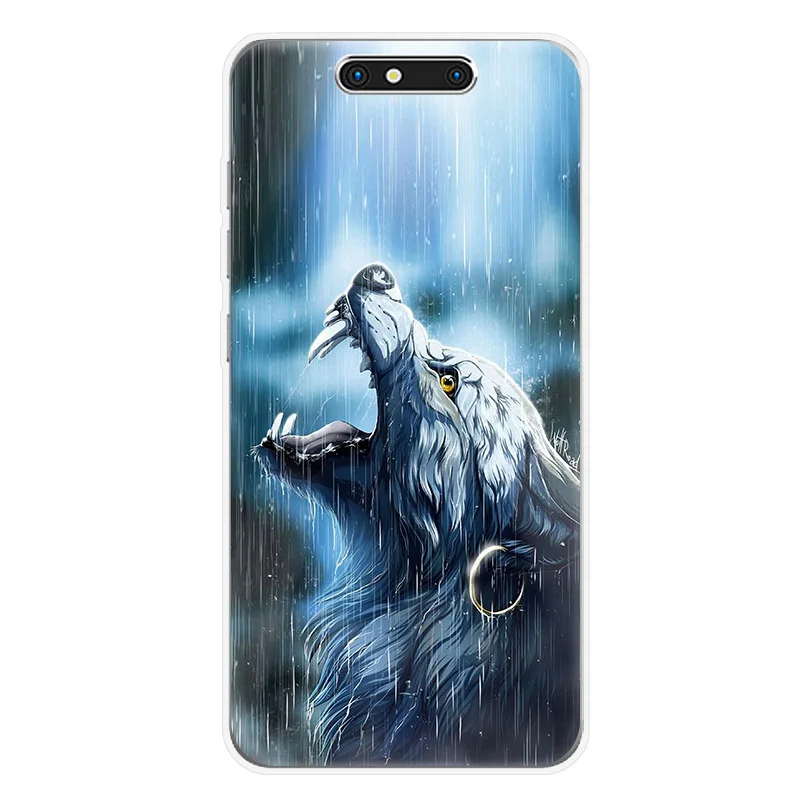 Чехол для телефона ZTE Blade V7 lite V8 mini A910 A602 A610 A520 A512 Axon7 Z10 черный волк Лев Мягкая
