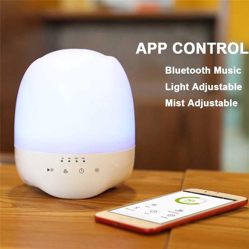 

Bluetooth Aromatherapy Diffuser APP Control Air Humidifier 350ml Ultrasonic Air Humidifier Essential Oil Diffuser