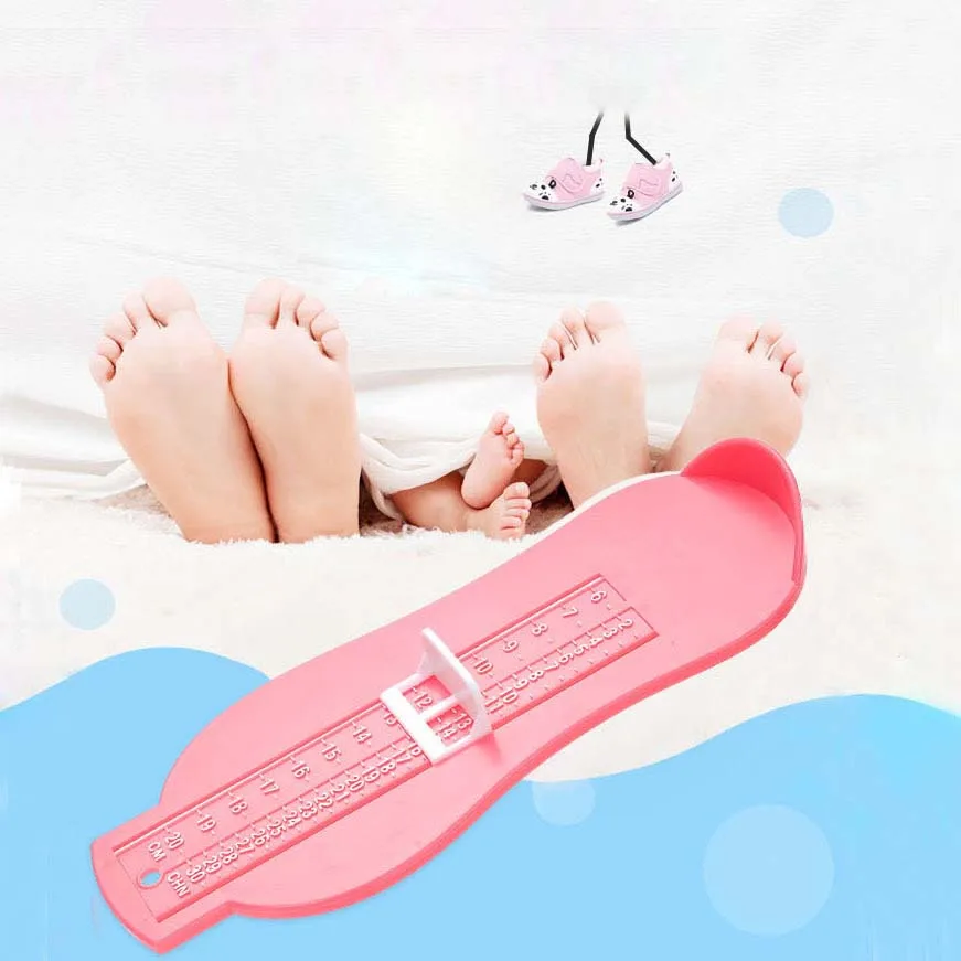Измерительная линейка для детей 0-5 лет, измеряющая обувь, размер инструмента, забавный обучающий измерительный прибор, размер для новорожденных, подарок на день рождения