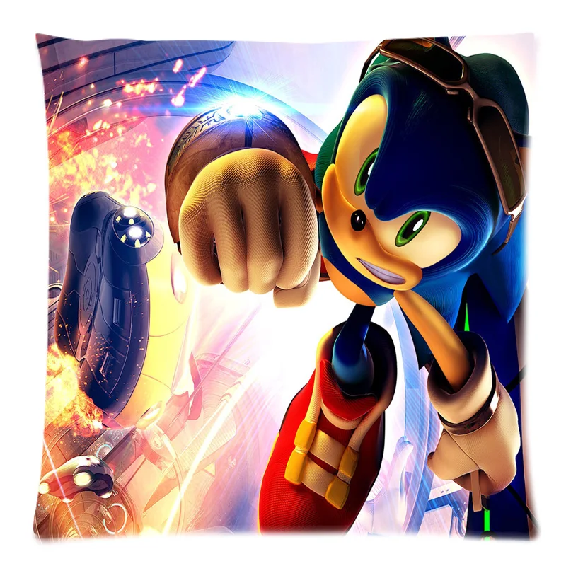 

Free Shipping!Sonic the Hedgehog Pattern Twin Side Printed Cushion Cover&Cotton Linen Throw Pillow Case (45 X 45CM)