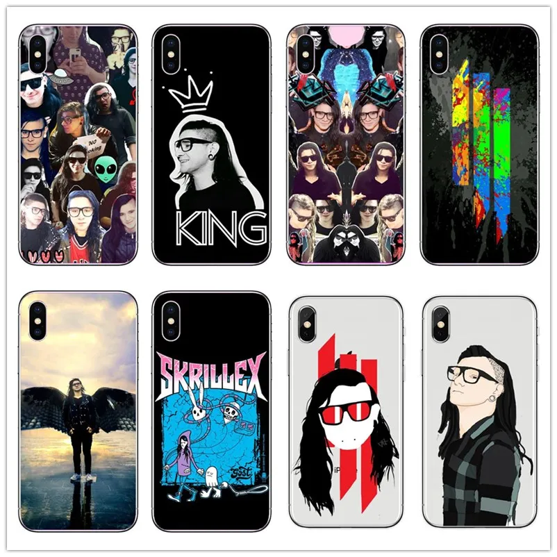 

KING skrillex Music dj Hard PC Cover Case For iPhoneXS XSMax XR 8 8Plus 7 7plus 6 6S Plus 5S SE Pop Music DJ Skrillex Coqu Shell