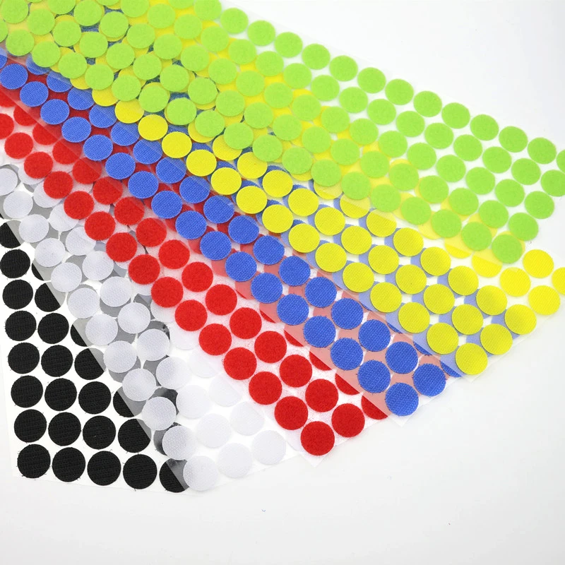 

100Pairs 20mm Color Adhesive Fastener Tape Dots Hook And Loop Tape Magic Sticker Round Strong Self Adhesive Dual Lock Magic Tape