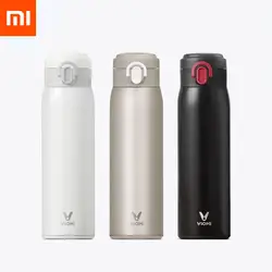 20% Xiaomi Mijia VIOMI чашки нержавеющая сталь вакуум 24 часа колбы лабораторные воды чашки «Умная» бутылка термос 460 мл