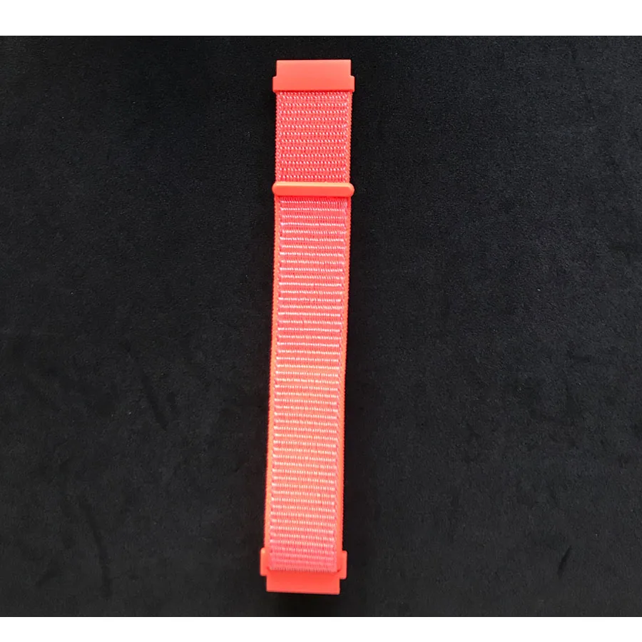 Нейлоновый ремешок для Huami Amazfit 2 ремешок Amazfit Stratos Pace 2 2s для samsung Galaxy Watch 46 мм 42 мм браслет S3 Frontier/классический - Цвет: orange