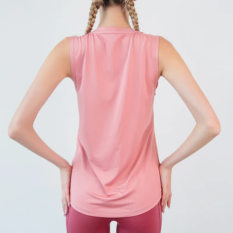 Women's Sleeveless V Neck Cooling Quick-dry Lightweight Breathable Yoga Workout Vest