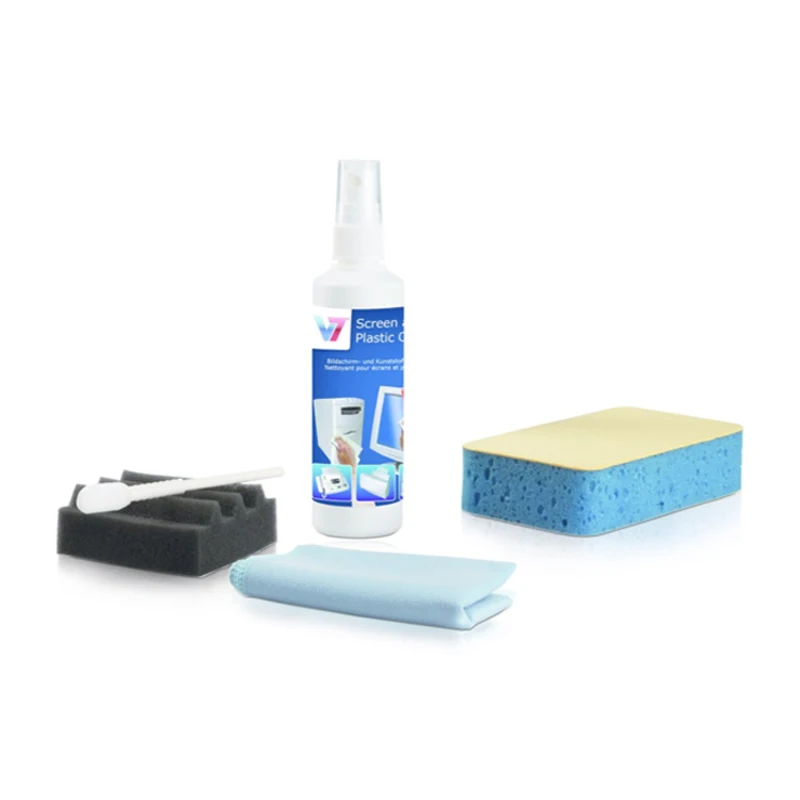 V7 Kit Limpiador para las computadoras... Liquido para limpieza de equipos de 125 ml de Espuma de Microfibra de Blanco V7 Kit Limpiador para las computadoras... Liquido para limpieza de equipos de 125 ml de Espuma de Microfibra de Blanco