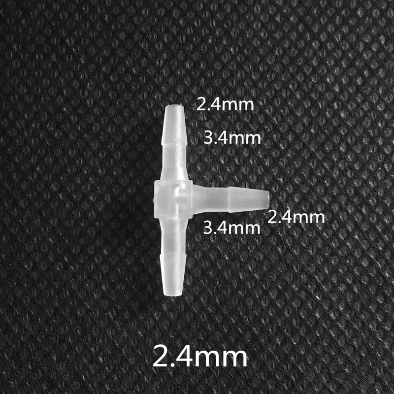 4 шт. 1,6 мм-15,8 мм PP Пластик идентичные Т-образные разъем для мягкая Соединительная муфта шланга для адаптера