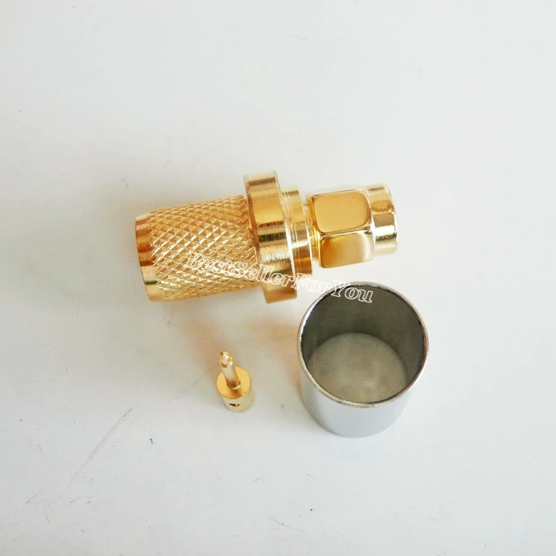 1 шт. SMA штекер обжимной для RG5 RG6 LMR300 5D FB кабель RF разъем|plug connector|sm plugplug male |