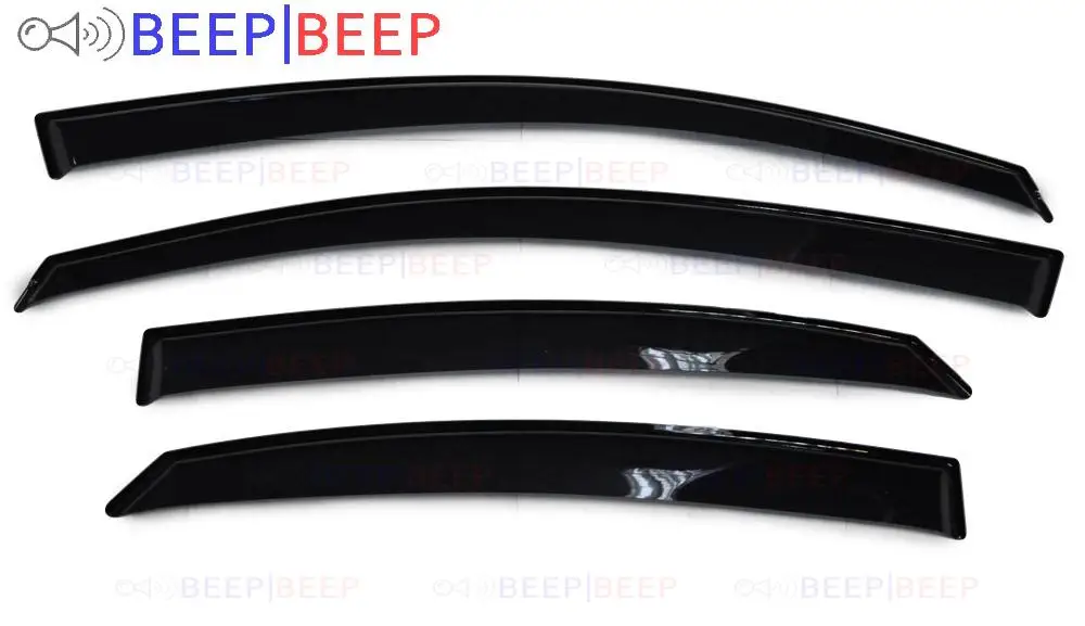 

For Hyundai Solaris 2 2017- car window deflectors wind deflector sun guard rain wind vent visor cover trim car styling styling