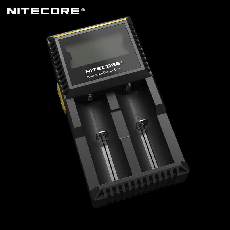 Бенчмарк в интеллектуальном зарядном устройстве s Nitecore D2 ЖК-дисплеи цифровой AA/18650 зарядное устройство для фонарика