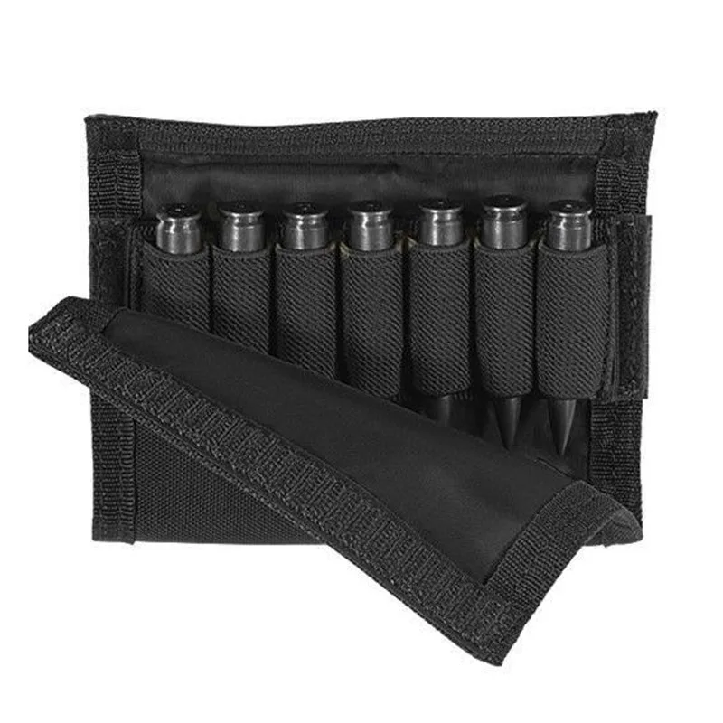 

Hot Sell Adjustable Bullet Pouches Tactical Butt Stock Rifle Cheek Rest Pouch Portable Bullet Bag Labor protection products