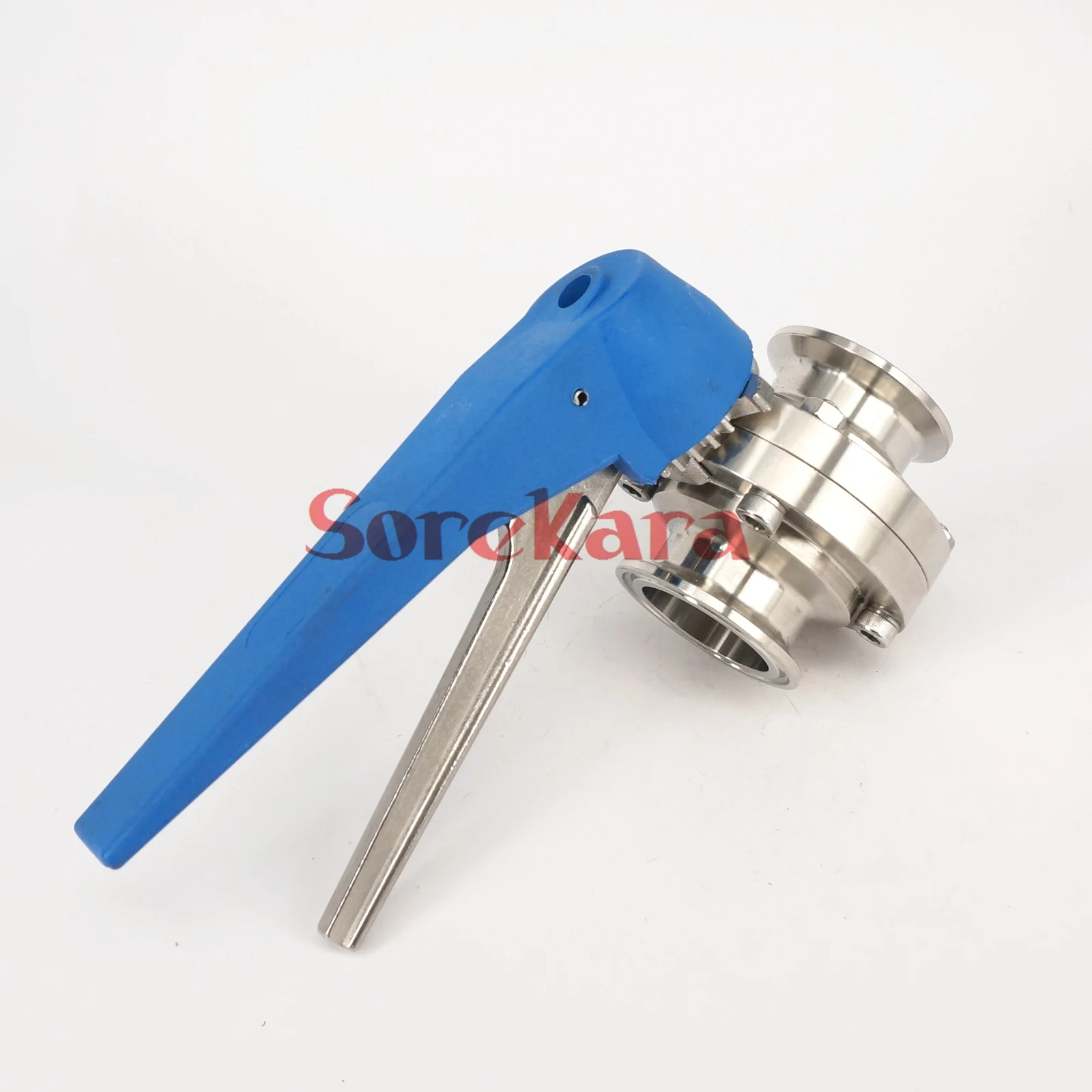 

1-1/2" 38mm SS304 Stainless Steel Sanitary 1.5" Tri Clamp Butterfly Valve Squeeze Trigger for Homebrew Dairy Product