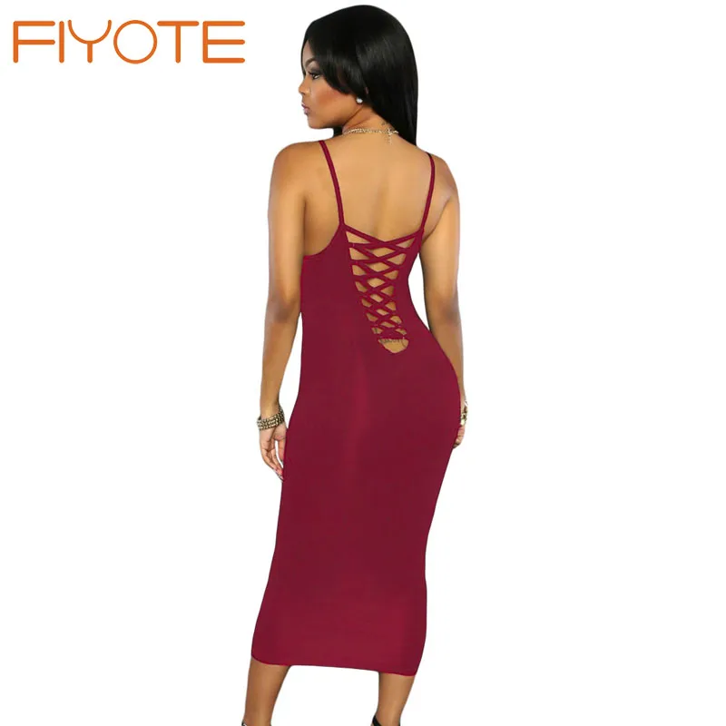 FIYOTE Мода Лето Стиль Vestidos Женщина босоножки Назад Midi Платье LC61066 Фантазии 4 Colros
