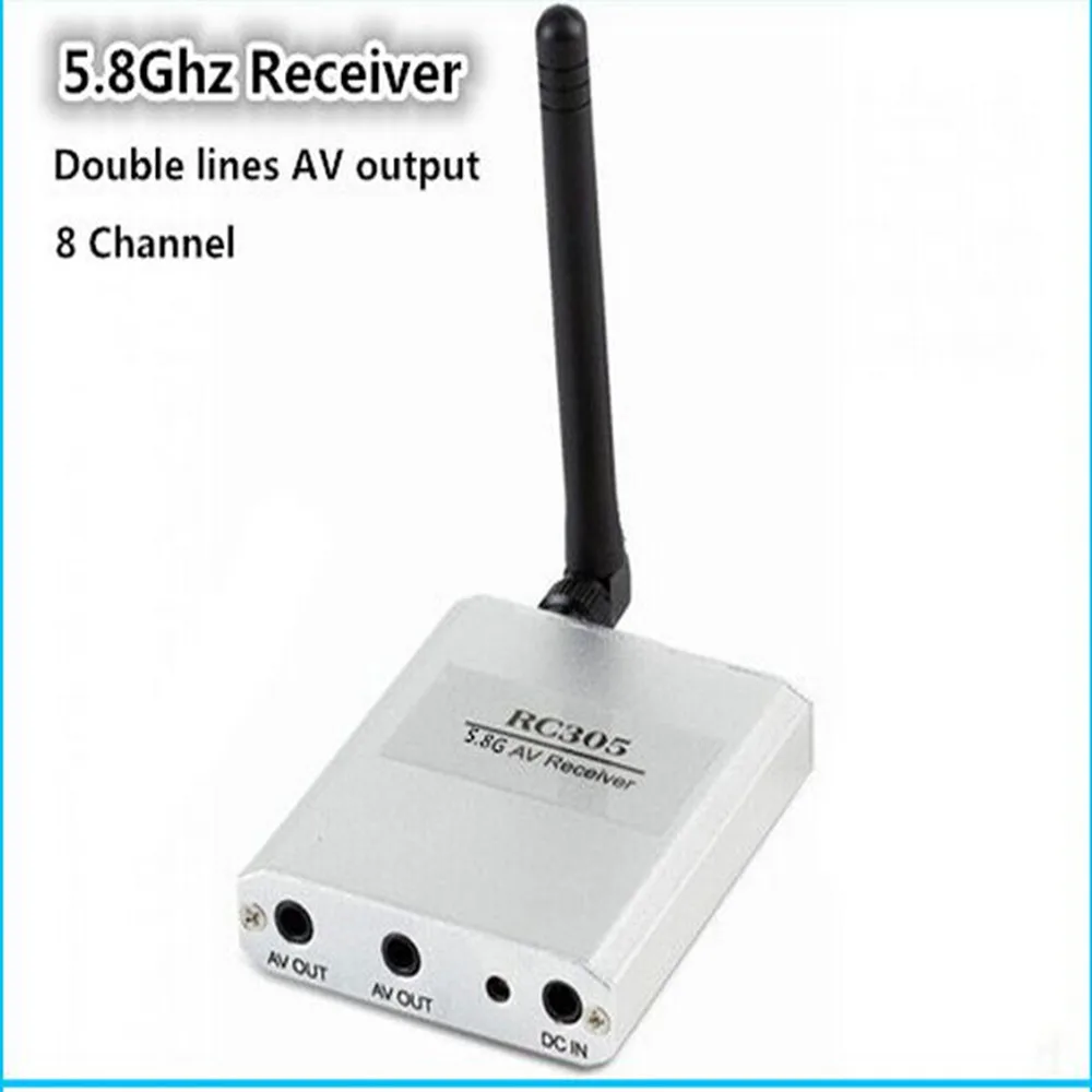 Boscam FPV 5,8 ghz 8CH беспроводной аудио видео приемник RC305 двойные линии AV выход приемник для FPV передатчик