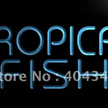 LK435-Тропический дисплей рыбы приманка светодиодный неоновый свет Знак Домашний Декор ремесла