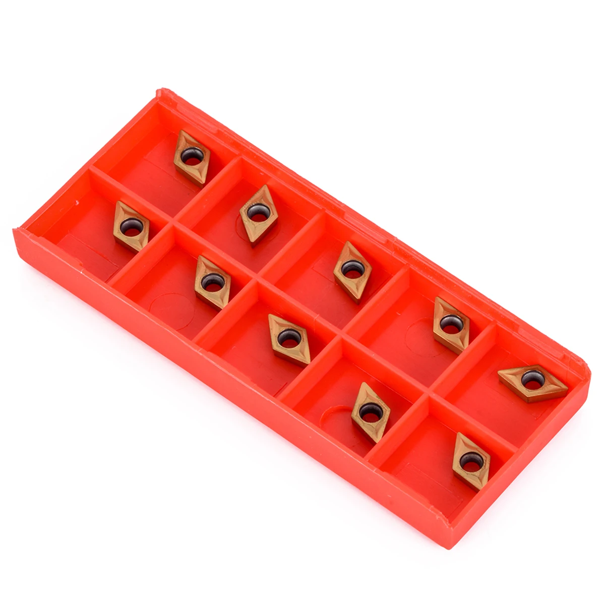 10 x DCMT070204 US735 DCMT21.51 Carbide Blades Inserts for Lathe Turning Tool