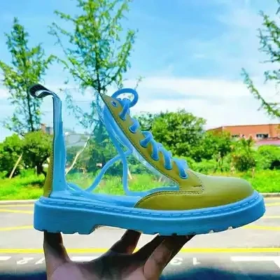 

Martin boots female summer 2018 new wild high-top transparent boots Korean version of hip-hop female shoes tide student boots