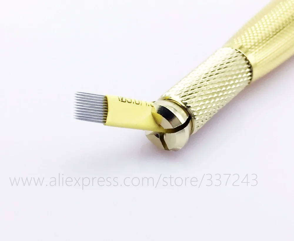 500 Pieces 21 Pin Disposable tattoo needles Eyebrow Stamps Permanent