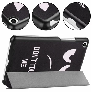 

Tablet Case Mipad4 MiPad 4 PU Leather Cover 8'' Smart Sleep Fundas For Xiaomi mipad 4 Mi Pad 4 Protective Stand Print Slim Skin