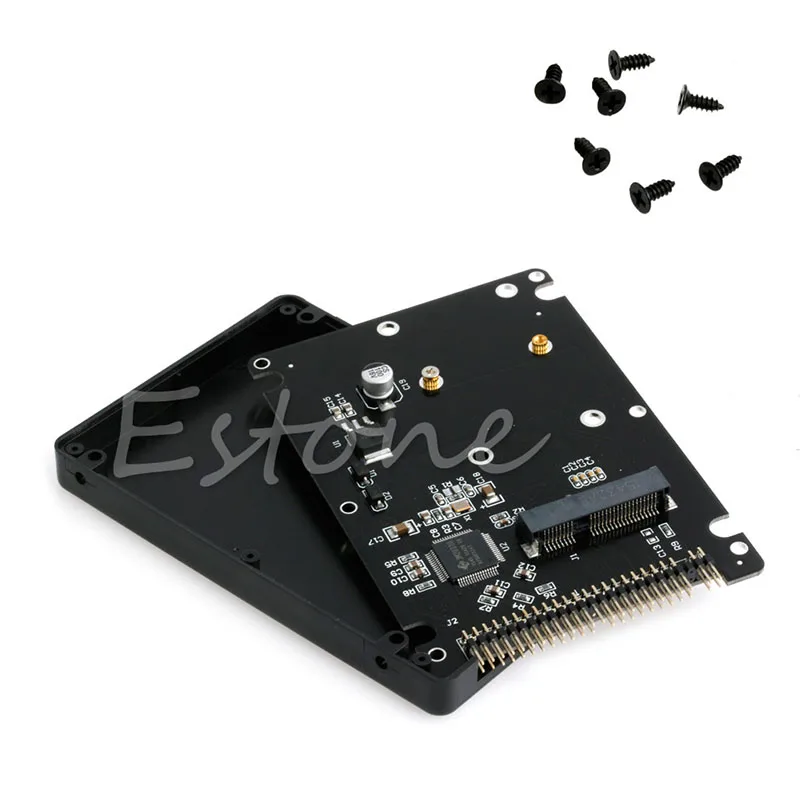 Новый mSATA до 2 5 &quot44PIN IDE HDD SSD в PATA конвертер адаптер карта + чехол | Компьютеры и офис