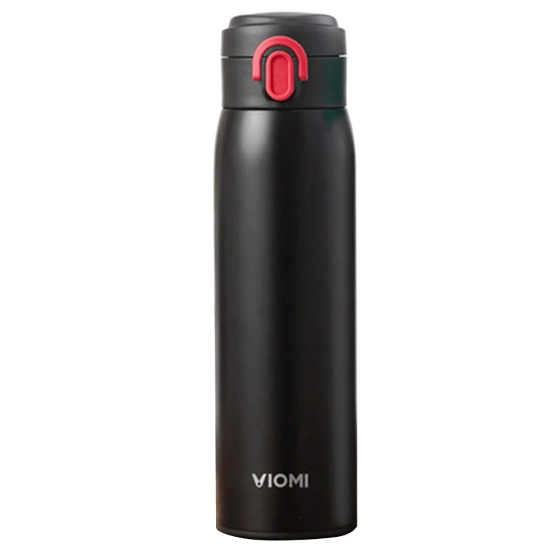 

Hot TOD-VIOMI Portable Vacuum Flask Water 460Ml Lightweight Alloy Material 24 Hours Flask Water Single Hand On/Close