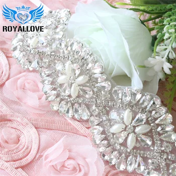 

(30Pcs)Handmade Dress Sparkles Beaded Pearl Crystal Rhinestone Applique for Home Garment Accessories Decoration Bridal Sash Trim