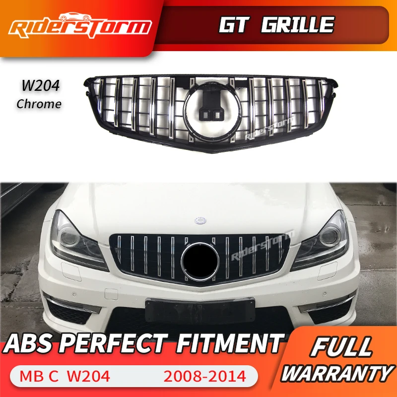 Для W204 GT GTR решетка для C Class гоночная C180 C200 C250 C300 2008 2014 Передняя горячая Распродажа