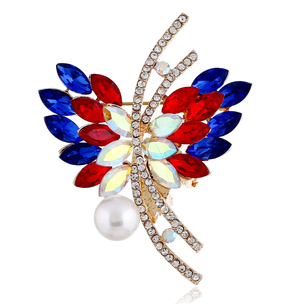 Elerevyo Women's Long Ribbon Brooches Elegant Neck Tie Pin 1 Pc