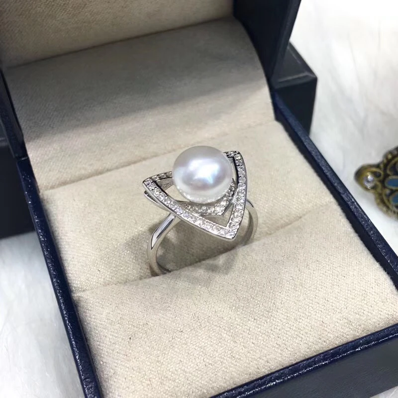 

European Design 925 Sterling Silver Adjustable Ring Findings Mountings Settings Parts Fittings for Pearls Jade Coral Stones Bead