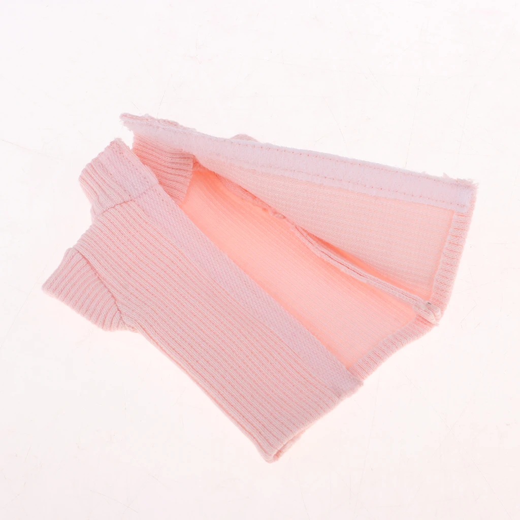  knitting wool material Handmade Doll Sweater Vest 11inch Doll Clothes Hand Knit Turtleneck Sweater For girls  Doll Fits 