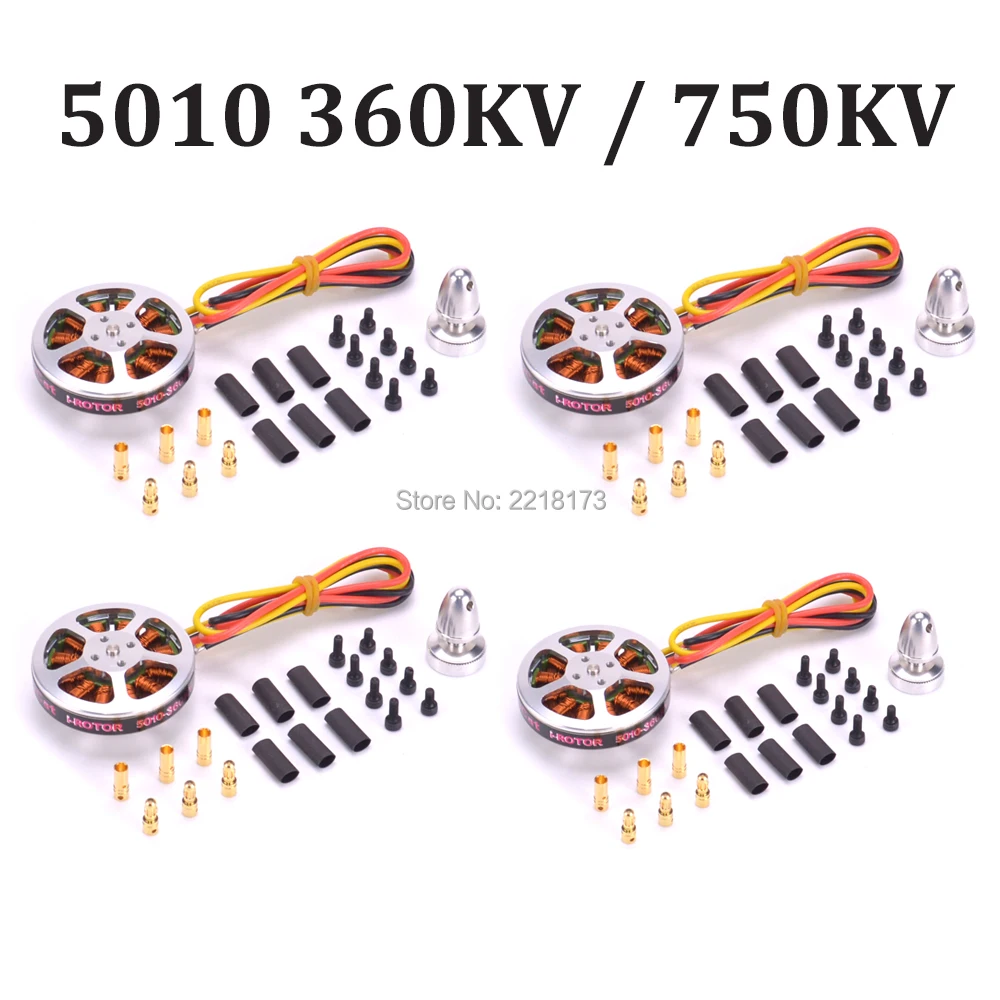 

4pcs 5010 360KV / 750kv High Torque Brushless Motors For ZD550 ZD680 RC MultiCopter QuadCopter
