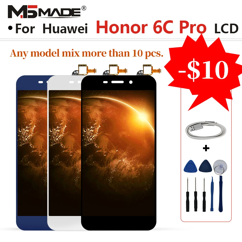 5.2" For HUAWEI Honor 6c Pro JMM-L22 JMM-AL10 JMM-AL00 LCD Display Touch Screen Digitizer Replacement For Honor 6C Pro Display