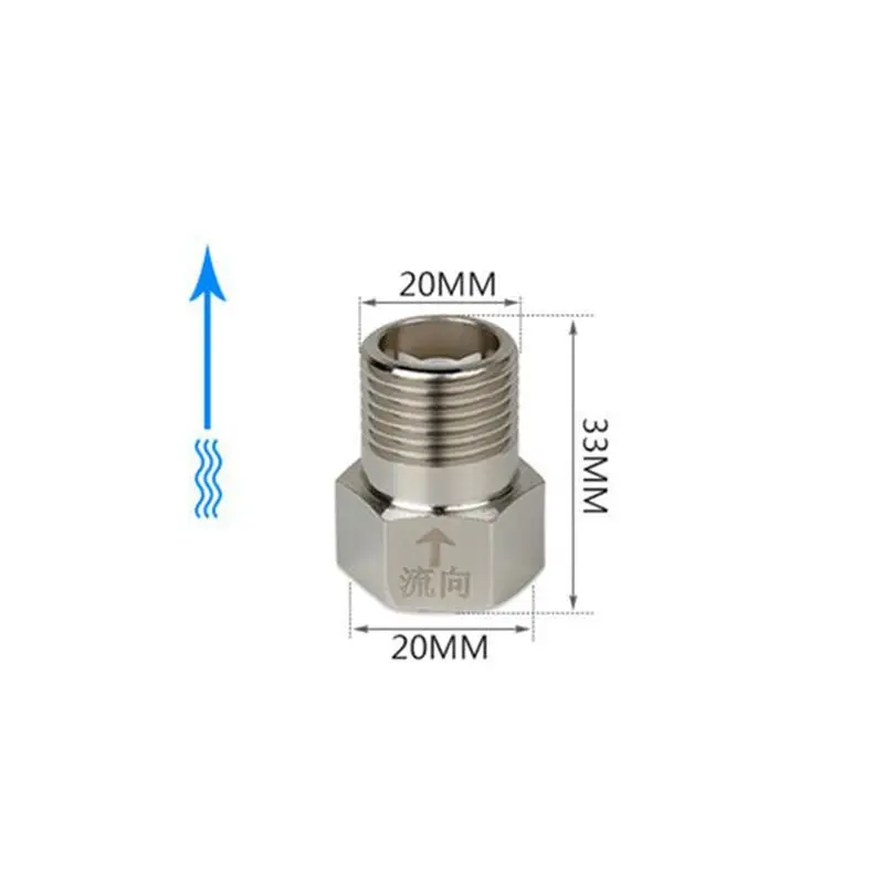 

1/2'' BSP Female Male Thread Brass Check Valve Single-track One Way Connector Back-flow Preventer Pipe Fitting for Water