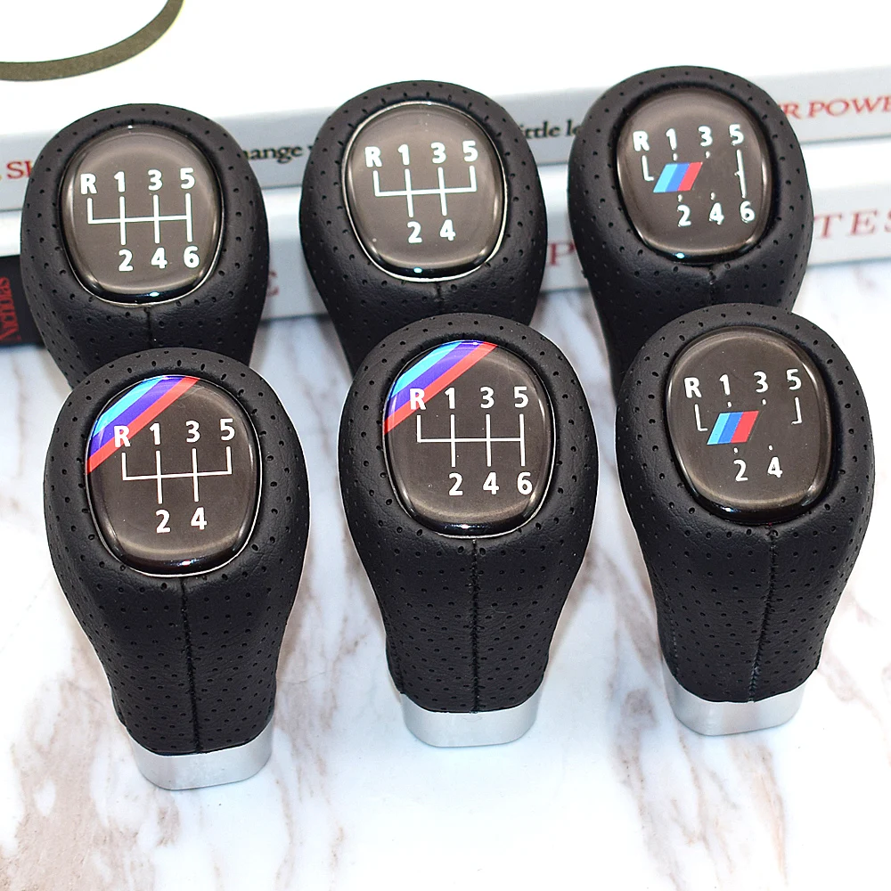 

5 6 Speed Gear Shift Knob With M Logo For BMW 1 3 Series E81 E82 E87 E88 E90 E91 E92 E93