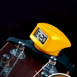 3 цвета креативный цифровой электрогитара ремешок тюнер Высокая чувствительность резиновый браслет тюнер для Акустическая гитара