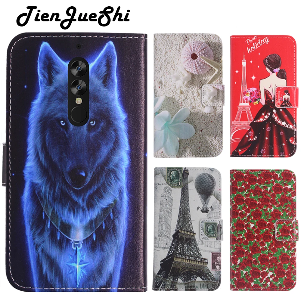 

TienJueShi Fashion Flip Book Design Protect Leather Cover Shell Wallet Etui Skin Case For Umidigi a1 pro 5.5 inch