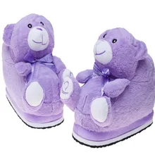 Cartoon panda Home Furnishing shoes bag with female winter new Non-slip shoes thick bottom confinement interior slippers
