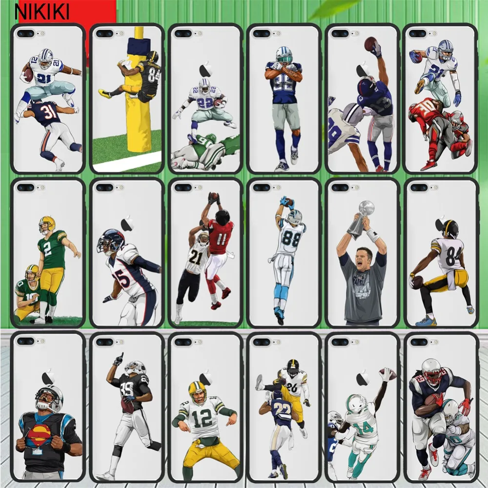 ciciber American Football Phone Case Cover For Apple iPhone 7 8 Plus 6