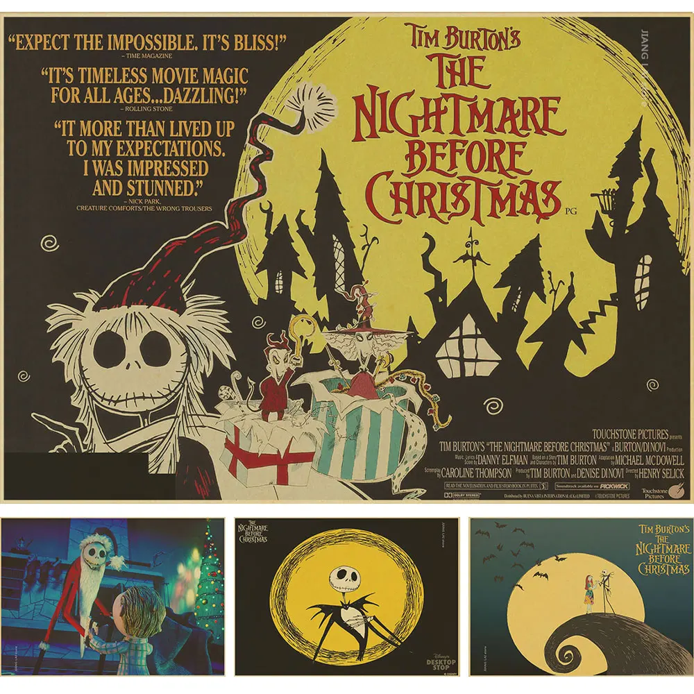 Online Shop Mimpi Buruk Sebelum Natal Film Poster Lukisan Anak Room