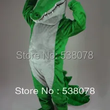 Длинный рот белый живот зеленый крокодил талисман костюм, речной животные Mascotte Mascota, карнавальный Косплей костюмы SW482