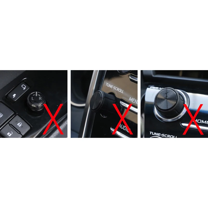 5 шт. черный автомобильный Кондиционер аудио функция кнопка круглая крышка Накладка для Toyota Camry переключатель Крышка Стайлинг молдинги