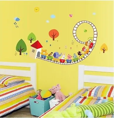 inal train wall decals vinyl sticker boy nursery kids decal bedroom